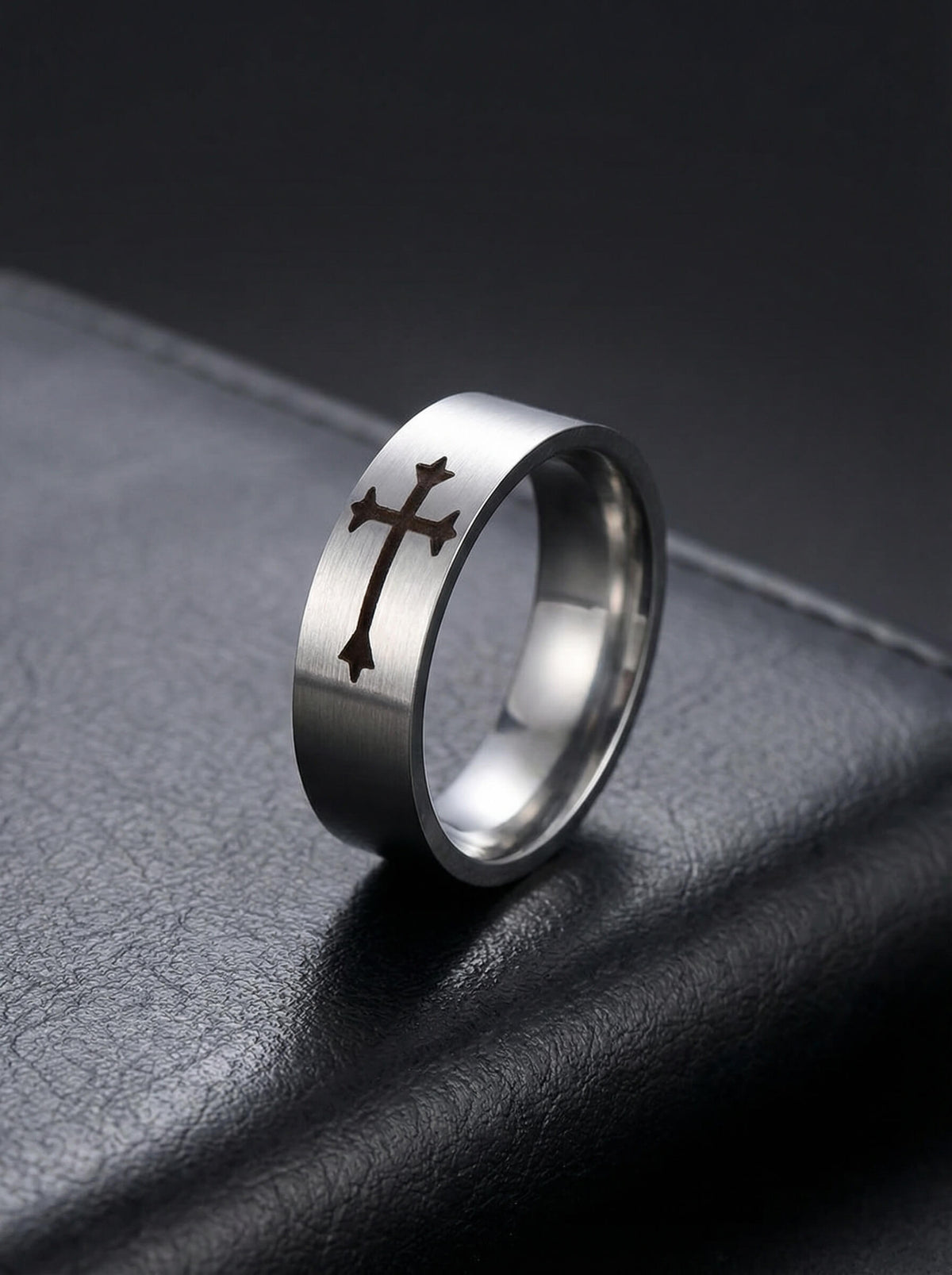 Anel Masculino de Prata Sanctum