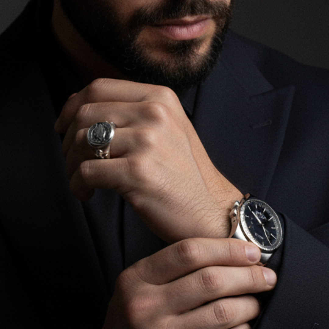 Anel Masculino Forge Prata 925