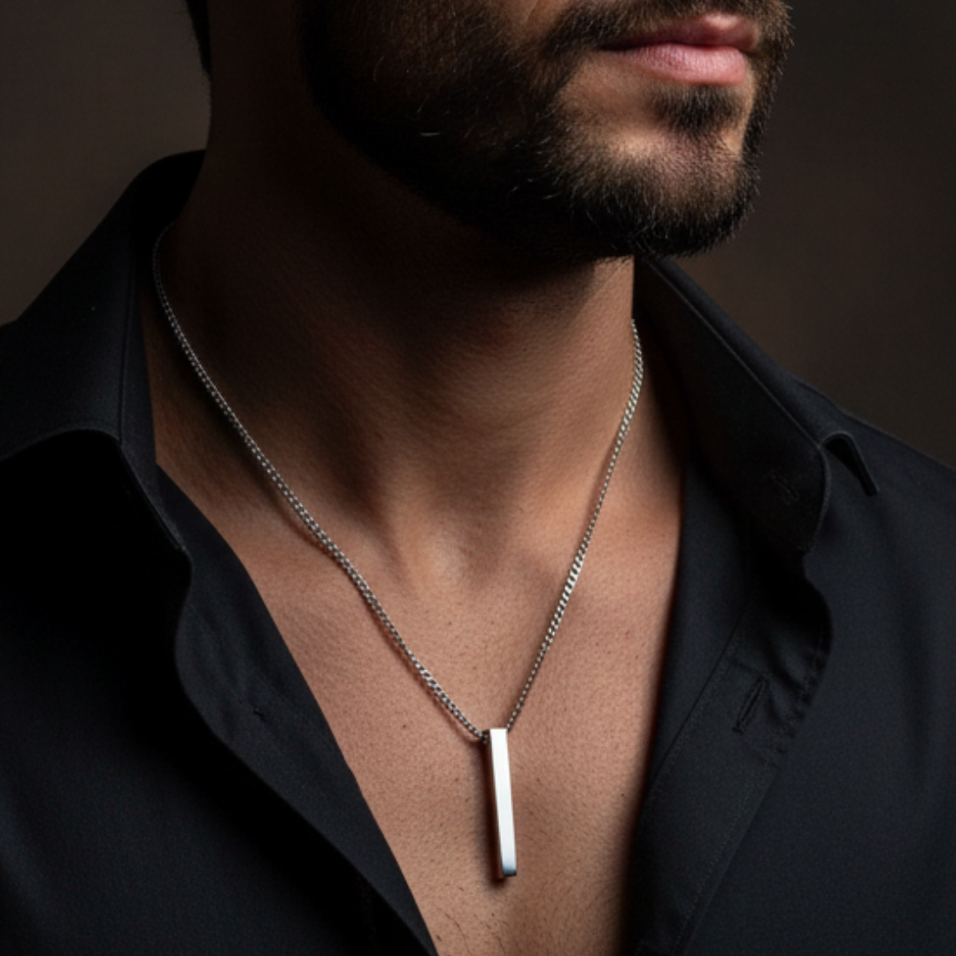Colar Masculino de Prata Elisium