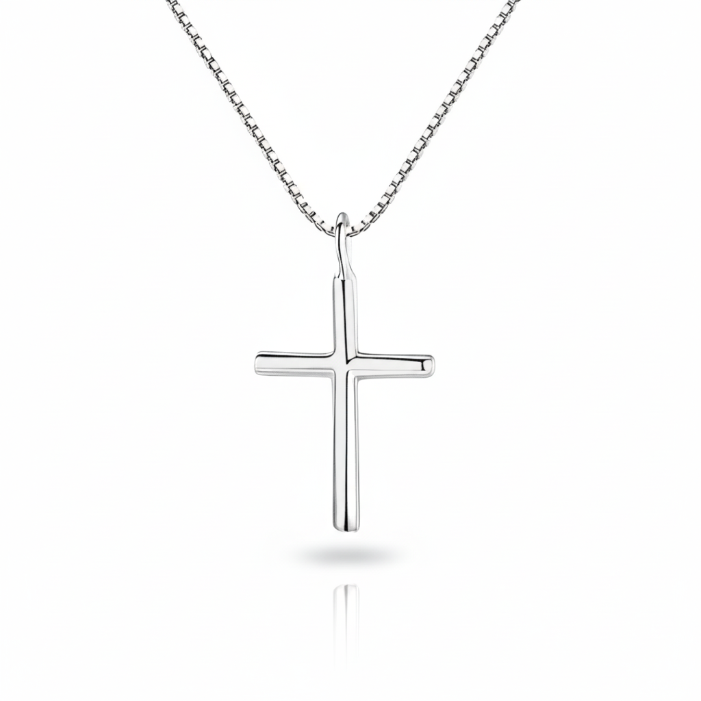 Colar Masculino de Prata Faith