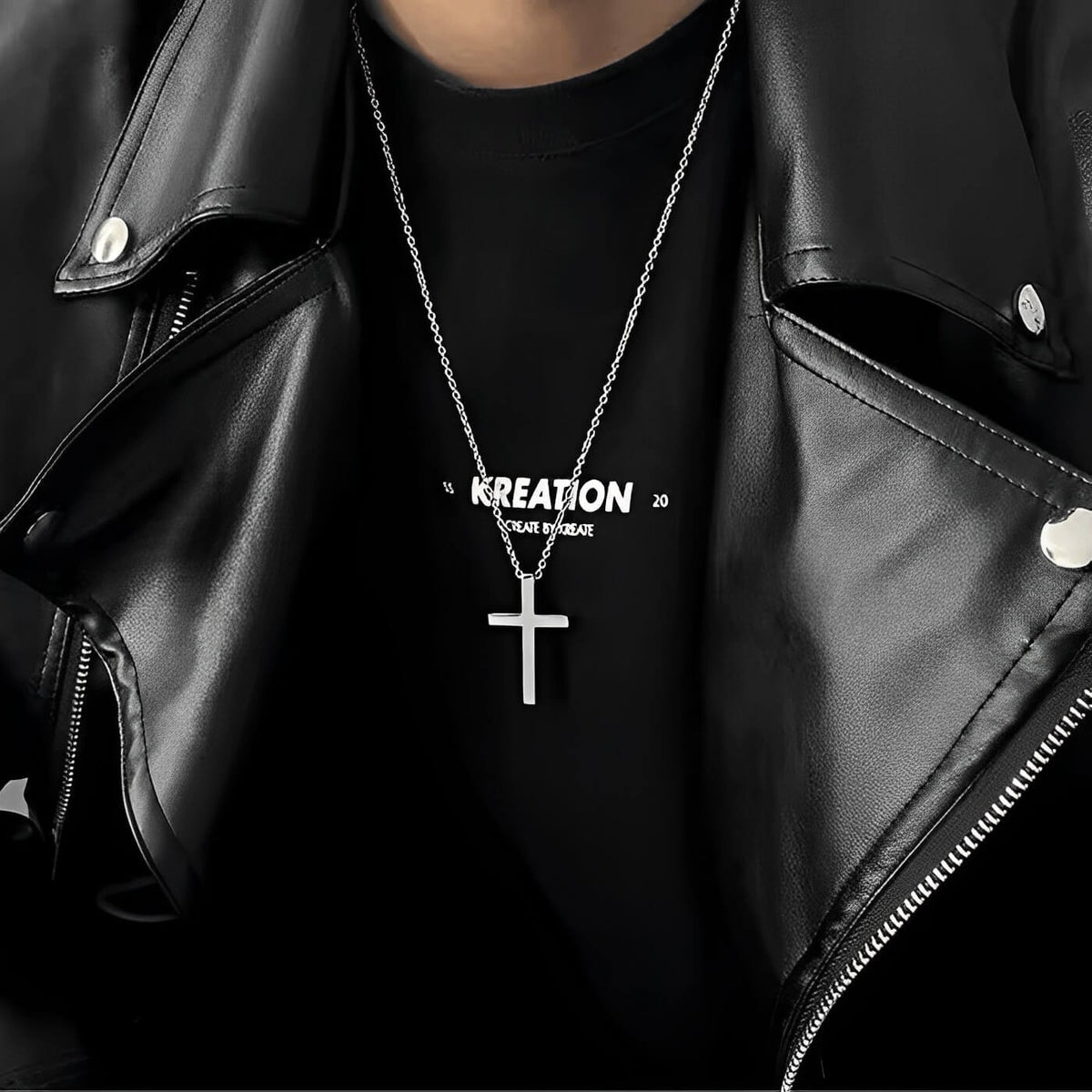 Colar Masculino de Prata Faith