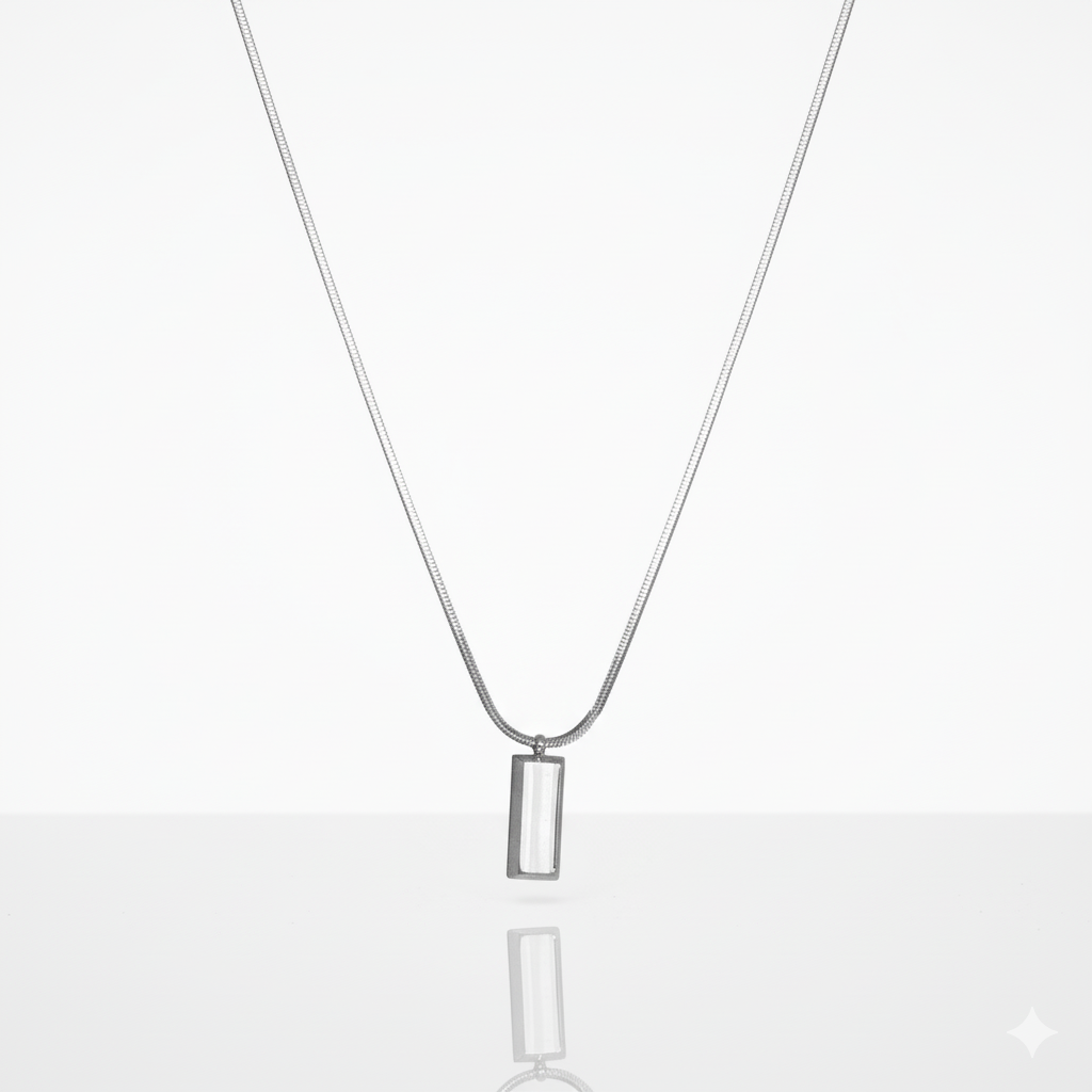 Colar Masculino de Prata Minimals