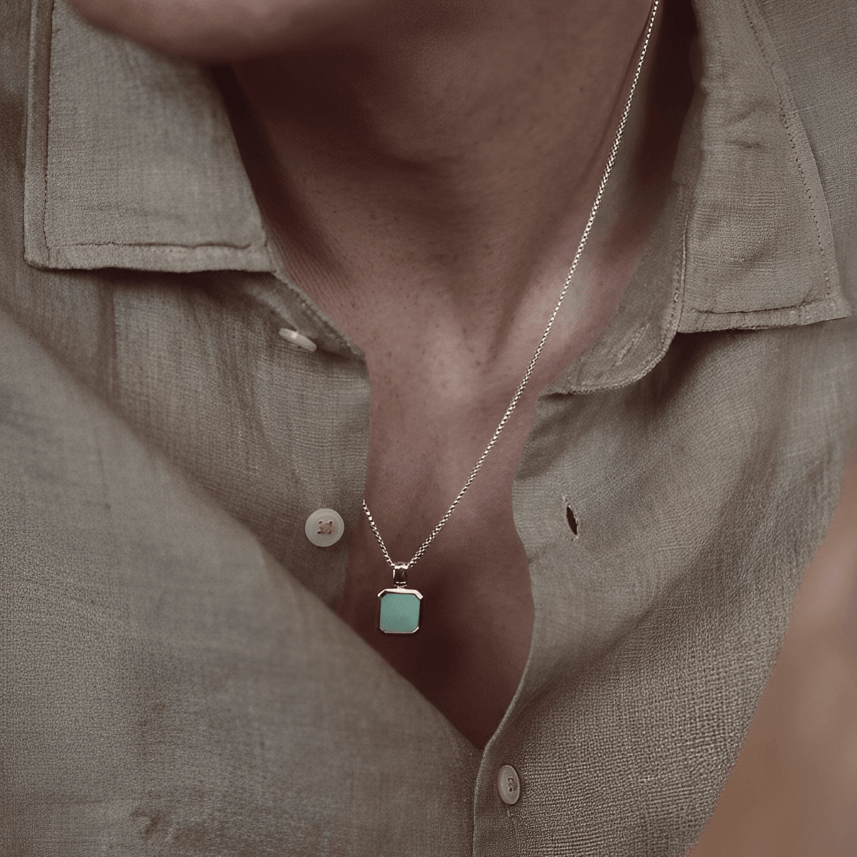 Colar Masculino de Prata Verdelux