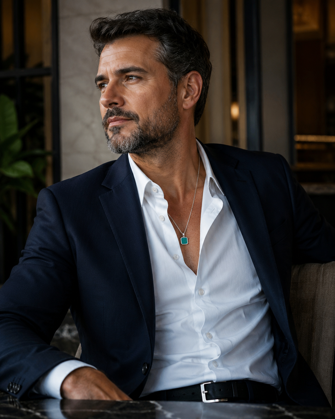 Colar Masculino de Prata Verdelux