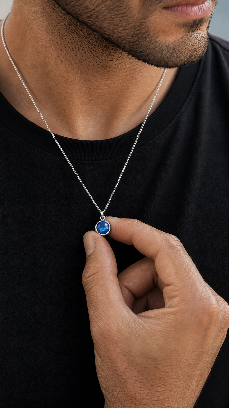 Colar Masculino de Prata Caelum
