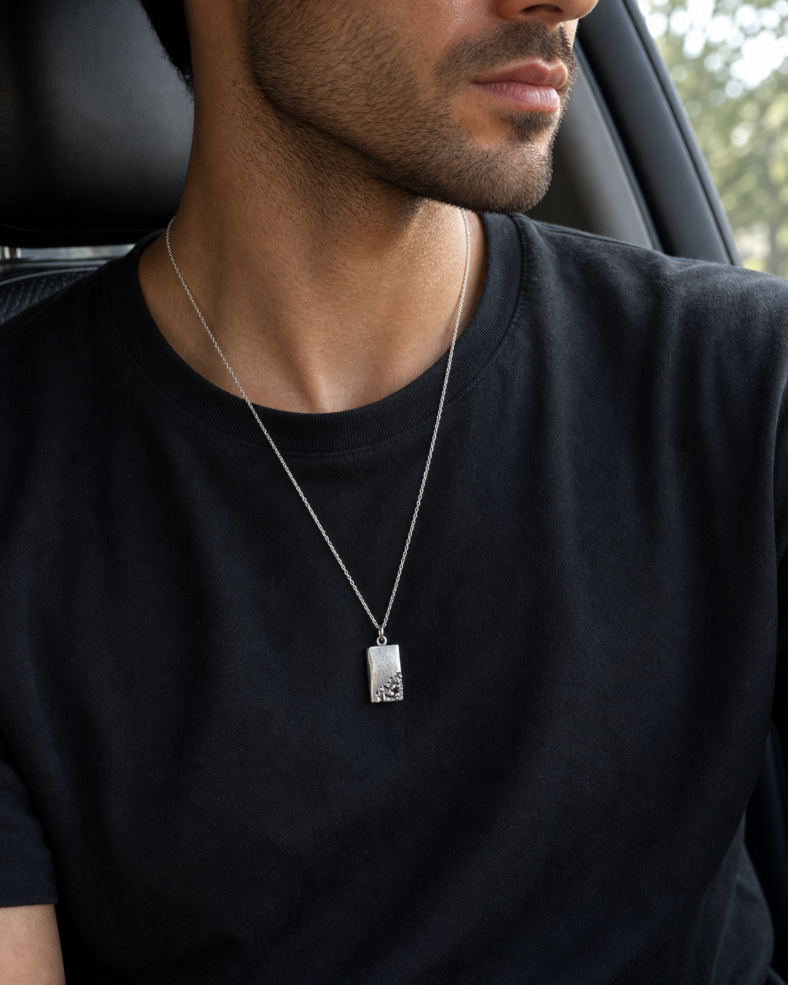Colar Masculino de Prata Nômade